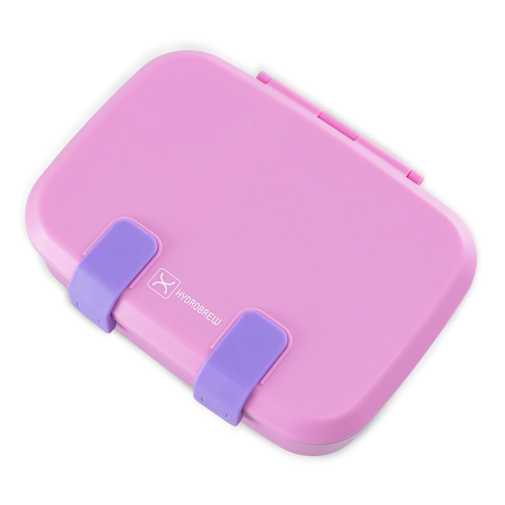 Hydrobrew Personalized Smart Serve Bento Lunch Box 847ml, Candy Lilac