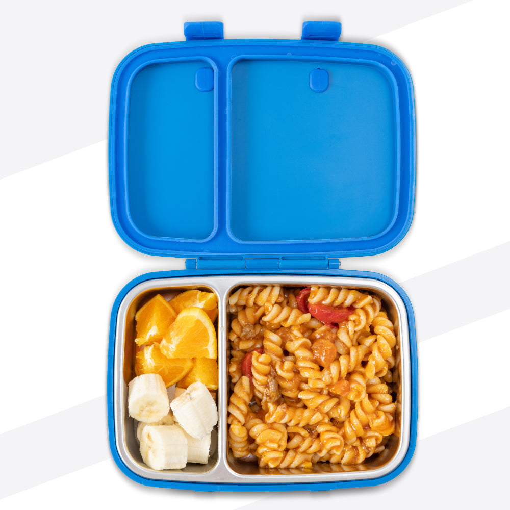 Hydrobrew Personalized Steel Core Bento Stainless Steel Lunch Box – 839ml, 2 Compartment- Midnight Wave