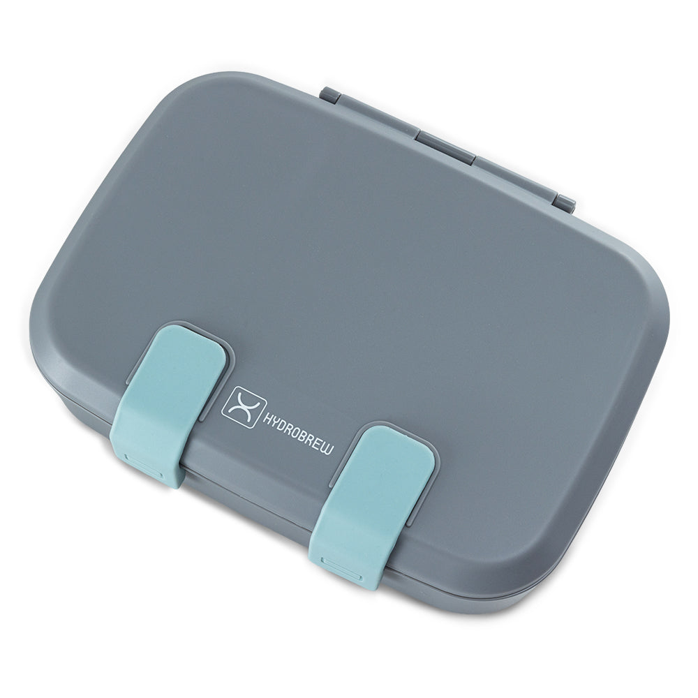 Hydrobrew Steel Core Bento Stainless Steel Lunch Box ‚Äì 839ml, 2 Compartment-Graphite