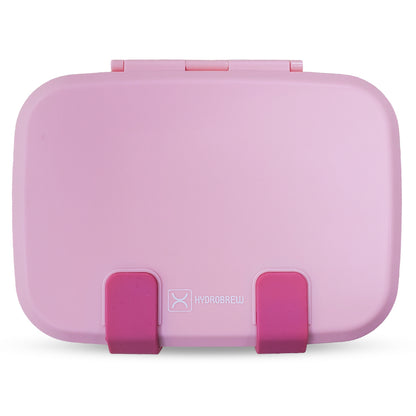 Hydrobrew Steel Core Bento Stainless Steel Lunch Box – 839ml, 2 Compartment-Rose Silk