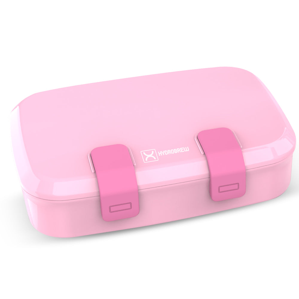 Hydrobrew Steel Core Bento Stainless Steel Lunch Box – 839ml, 2 Compartment-Rose Silk