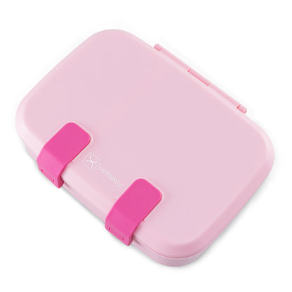 Hydrobrew Steel Core Bento Stainless Steel Lunch Box ‚Äì 839ml, 2 Compartment-Rose Silk