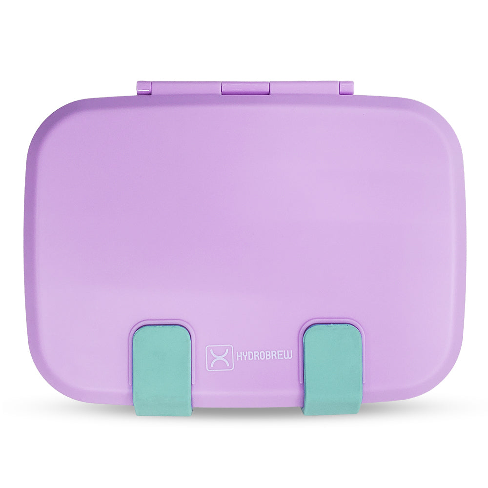 Hydrobrew Steel Core Bento Stainless Steel Lunch Box – 839ml, 2 Compartment-Orchid Mist