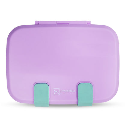Hydrobrew Steel Core Bento Stainless Steel Lunch Box – 839ml, 2 Compartment-Orchid Mist