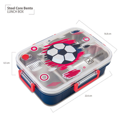 HydroBrew Steel Core Bento Lunch Box 3 Compartment 750ml – Champion navy
