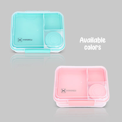 HYDROBREW 3/4/5 Convertible 1650ml Bento Lunch Box - Blush Pink
