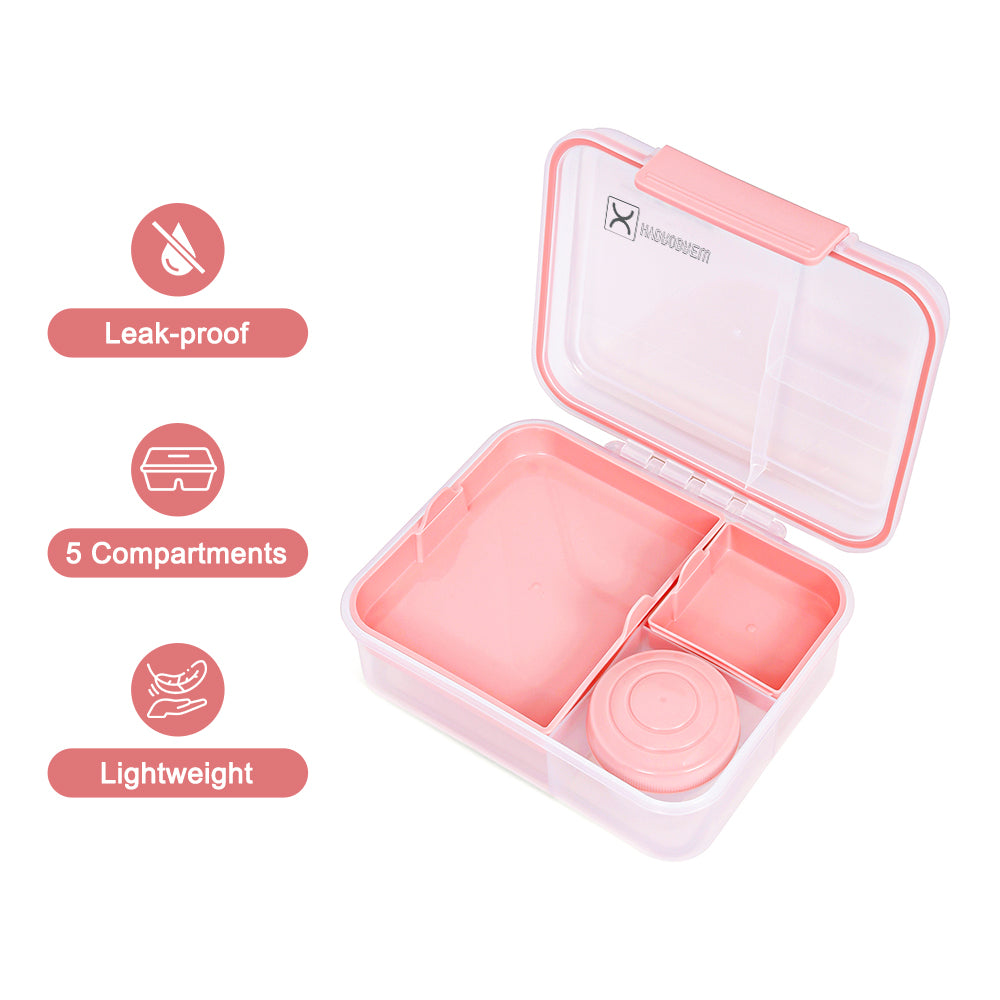 HYDROBREW 3/4/5 Convertible 1650ml Bento Lunch Box - Blush Pink