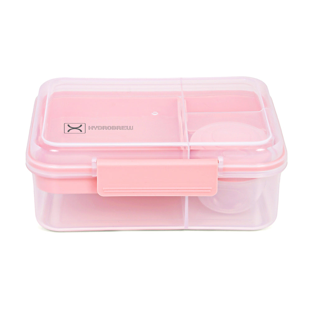 HYDROBREW 3/4/5 Convertible 1650ml Bento Lunch Box - Blush Pink