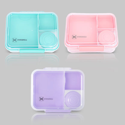 Hydrobrew 3/4/5 Convertible 1650ml Bento Lunch Box - Lilac