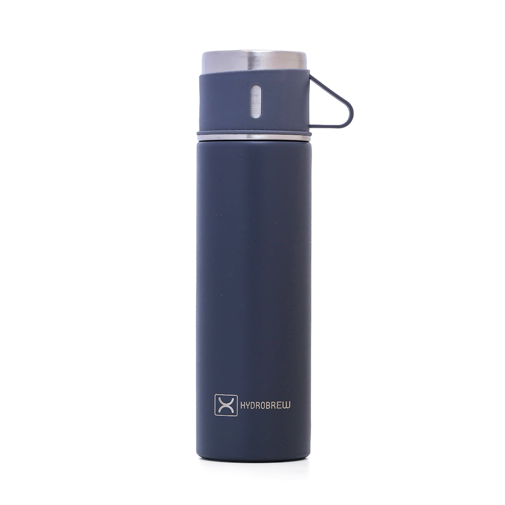HYDROBREW Insulated 500ml Vacuum Flask w/2x 150ml Cup -Grey