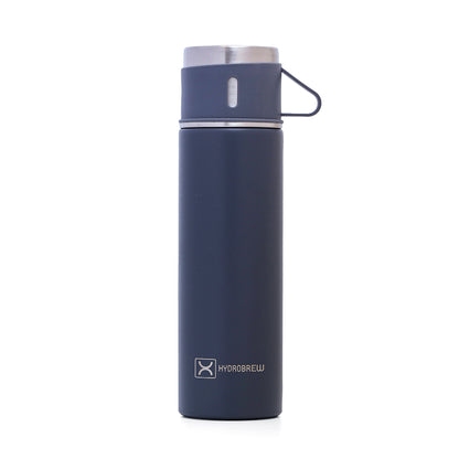 HYDROBREW Insulated 500ml Vacuum Flask w/2x 150ml Cup -Grey