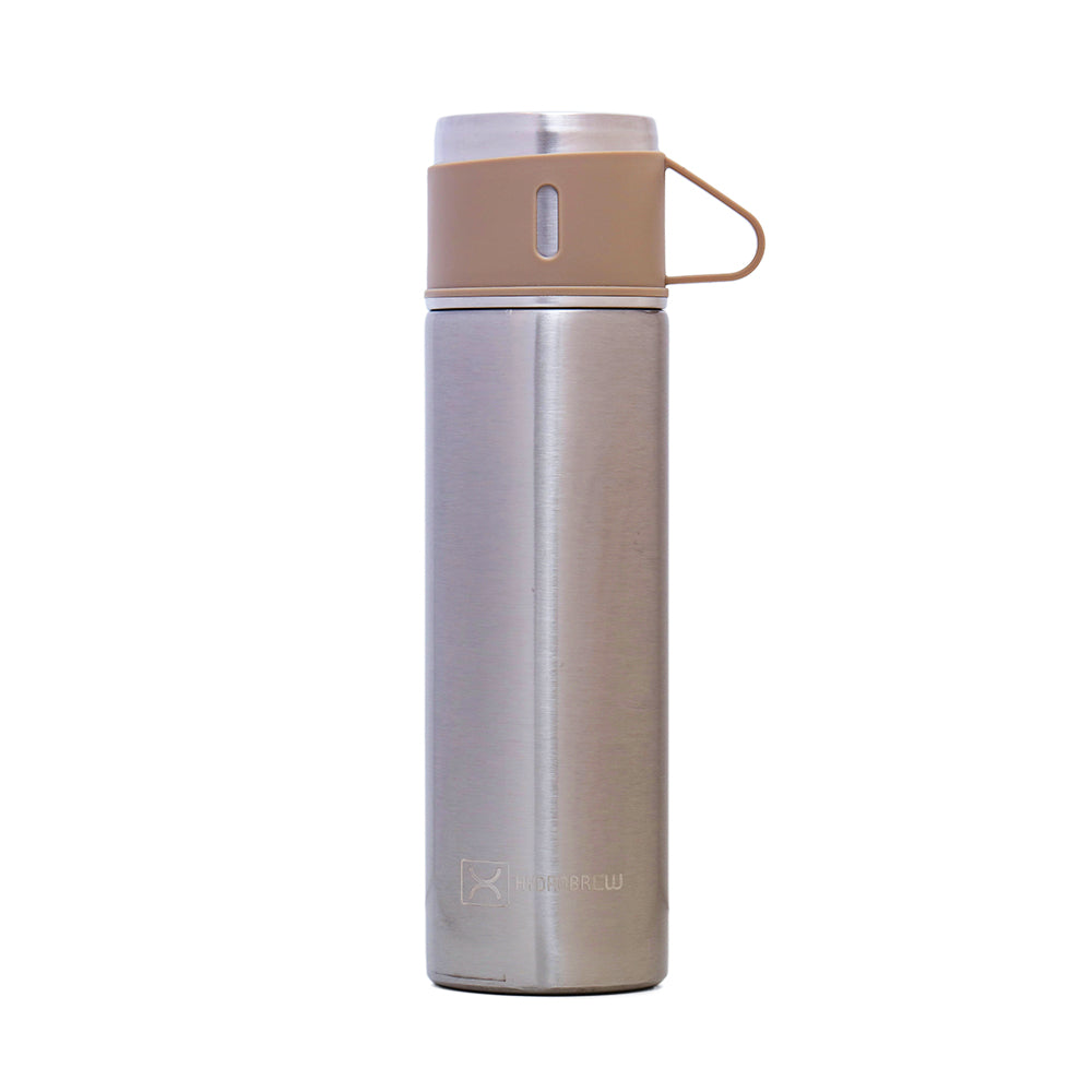HYDROBREW Insulated 500ml Vacuum Flask w/2x 150ml Cup-Ivory