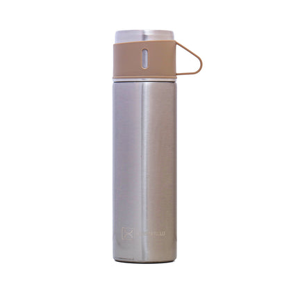 HYDROBREW Insulated 500ml Vacuum Flask w/2x 150ml Cup-Ivory