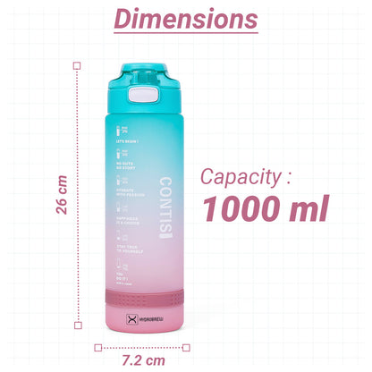 HYDROBREW Water Bottle 1000ml - Sea Green