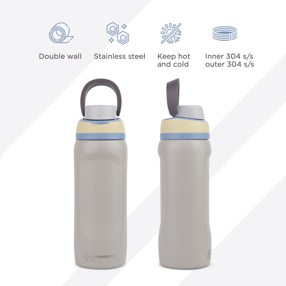 Hydrobrew Sip Switch Stainless Steel Water Bottle - Urban Stone