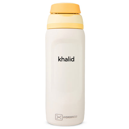 Hydrobrew Personalized Sip Switch Stainless Steel Water Bottle - Soft Latte