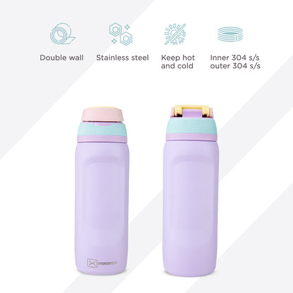 Hydrobrew Sip Switch Stainless Steel Water Bottle - Berry Cream