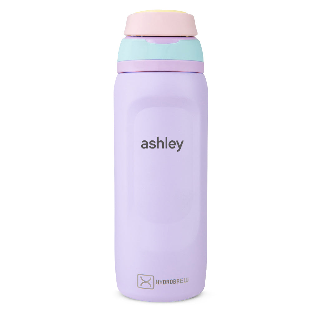 Hydrobrew Personalized Sip Switch Stainless Steel Water Bottle - Berry Cream