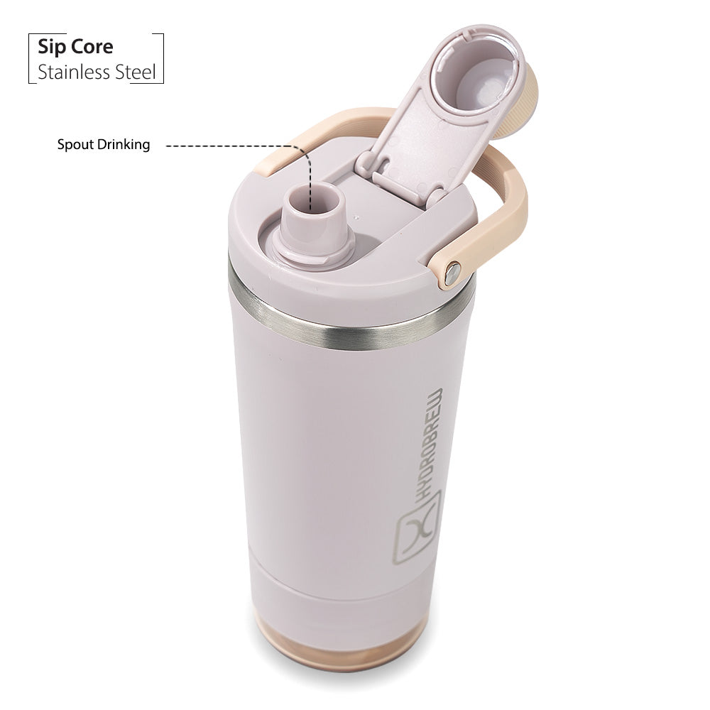 Hydrobrew Sip Core Stainless Steel Bottle w/t Tritan™ Container - 18/8 Premium Double Wall Stainless Steel - OLIVE SAGE