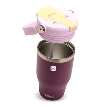 HYDROBREW Vacuum Insulated Tumbler w/handle, 500ml Purple