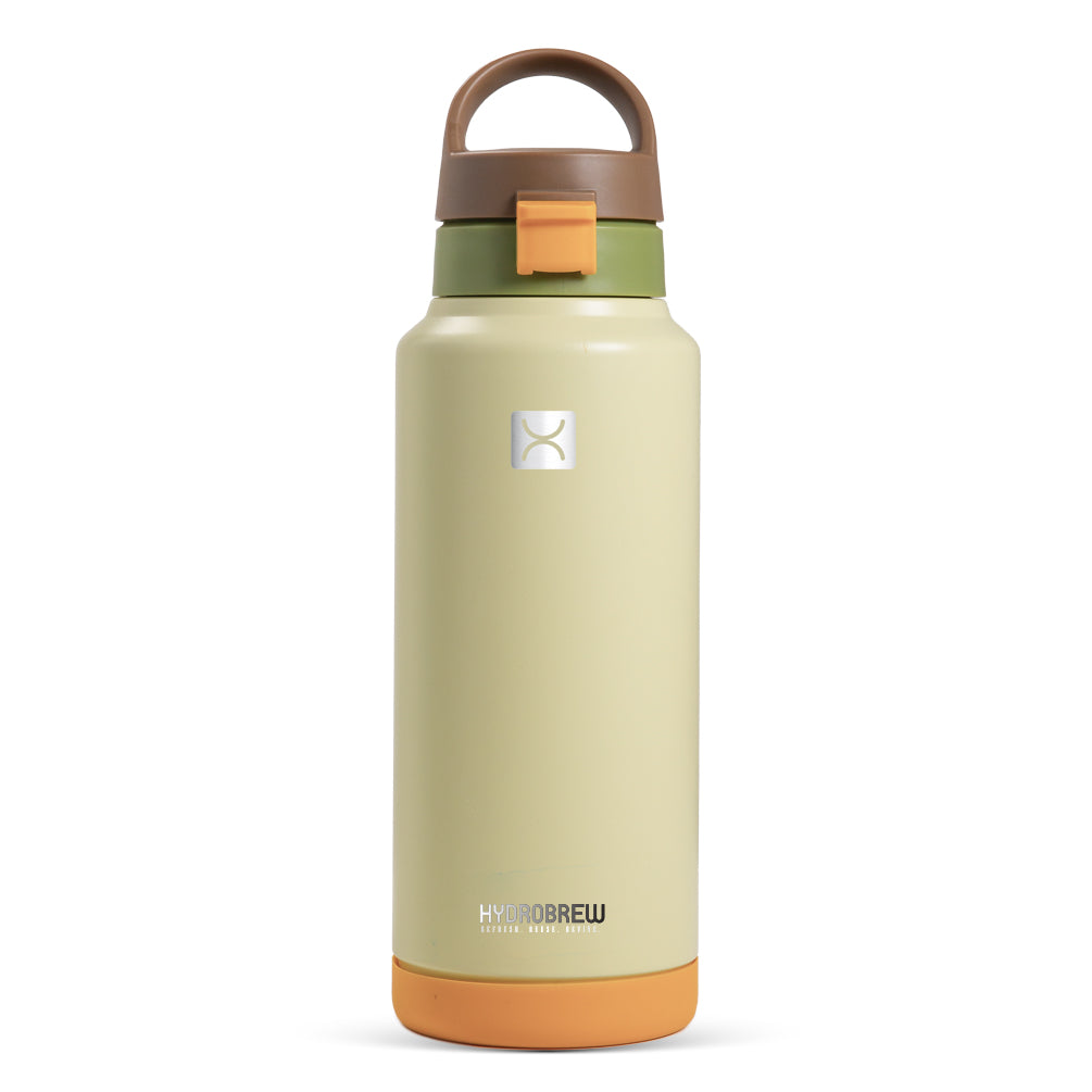 HYDROBREW Vacuum Insulated Water Bottle Refresh, 950ml Green