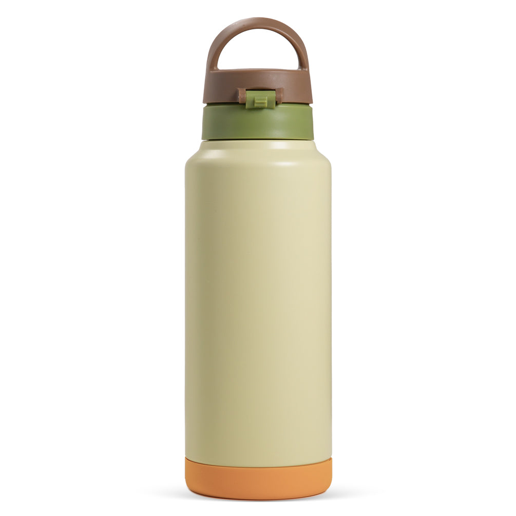 HYDROBREW Vacuum Insulated Water Bottle Refresh, 950ml Green