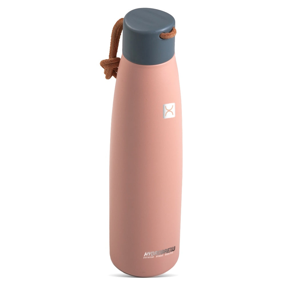 HYDROBREW Vacuum Insulated Water Bottle, 500ml Pink