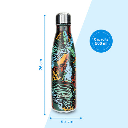 Hydrobrew Double wall Stainless Steel Water Bottle 500ML  - Wild Tropic