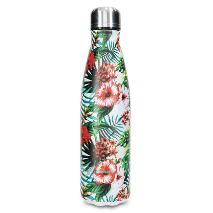 Hydrobrew Double wall Stainless Steel Water Bottle 500ML  - Tropical Hibiscus