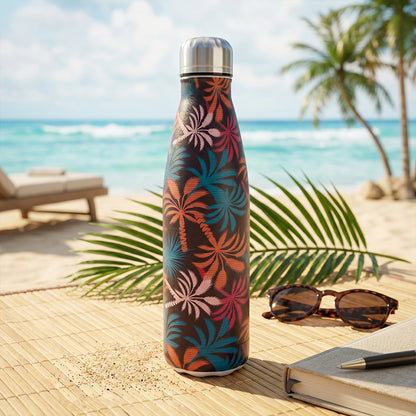 Hydrobrew Double wall Stainless Steel Water Bottle 500ML  - Midnight Tropics