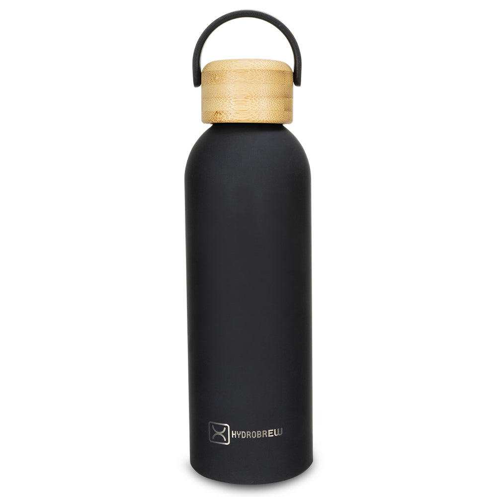 Hydrobrew Double Wall Stainless Steel Water Bottle 500ML  - Black