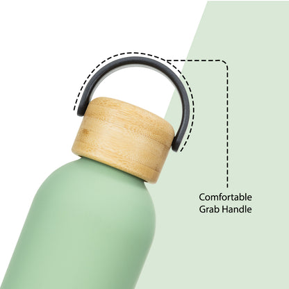 Hydrobrew Double Wall Stainless Steel Water Bottle 500ML  - Olive Green