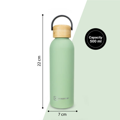 Hydrobrew Double Wall Stainless Steel Water Bottle 500ML  - Olive Green