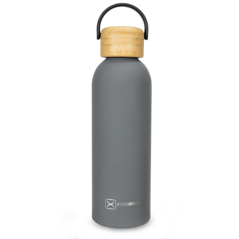 Hydrobrew Double Wall Stainless Steel Water Bottle 500ML  - Grey