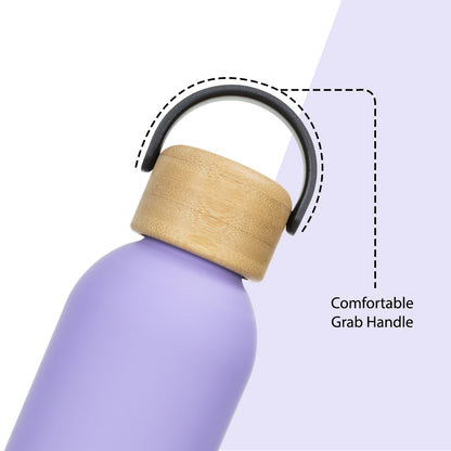 Hydrobrew Double Wall Stainless Steel Water Bottle 500ML  - Purple