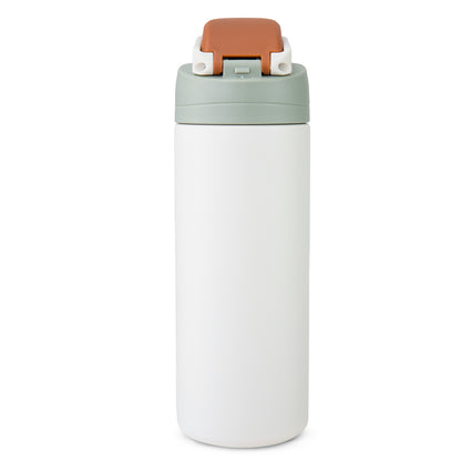 Hydrobrew Personalized SipSwitch™ Insulated Water Bottle 720ml – Leakproof, Stainless Steel, Straw & Spout Lid -Ivory Grove