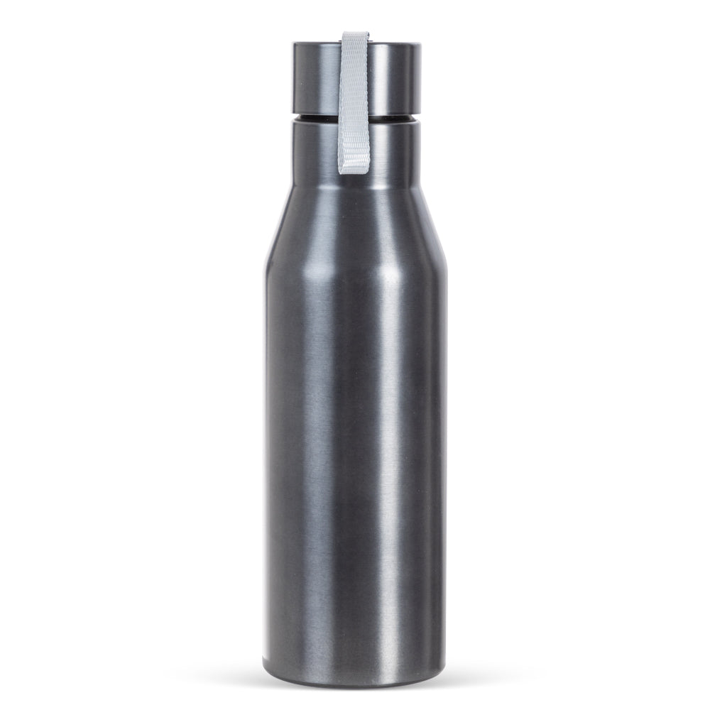 HYDROBREW Steel Water Bottle, 1L Grey