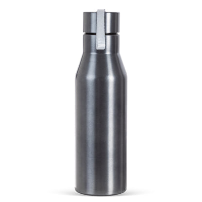 HYDROBREW Steel Water Bottle, 1L Grey