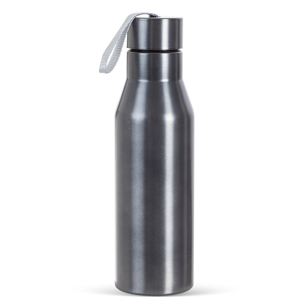HYDROBREW Steel Water Bottle, 1L Grey