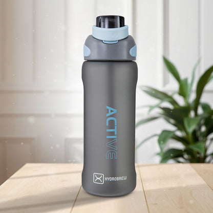 HYDROBREW Sip Switch Tritan Water Bottle 1000ml Leakproof, BPA Free, Straw & Spout Lid- Graphite
