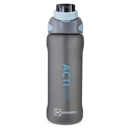HYDROBREW Sip Switch Tritan Water Bottle 1000ml Leakproof, BPA Free, Straw & Spout Lid- Graphite