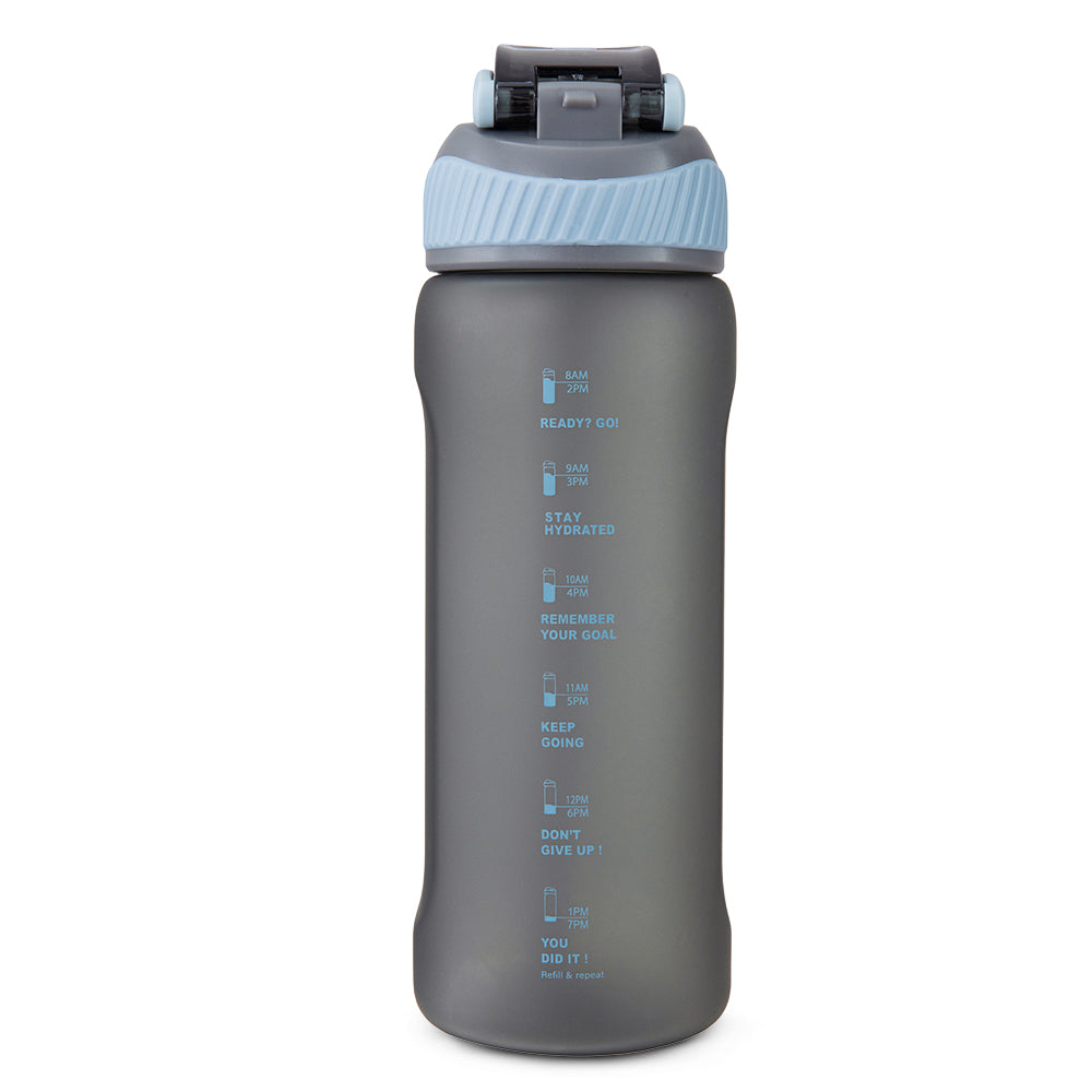HYDROBREW Sip Switch Tritan Water Bottle 1000ml Leakproof, BPA Free, Straw & Spout Lid- Graphite