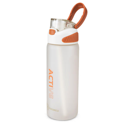 HYDROBREW Sip Switch Tritan Water Bottle 1000ml Leakproof, BPA Free, Straw & Spout Lid- Ivory Terracotta