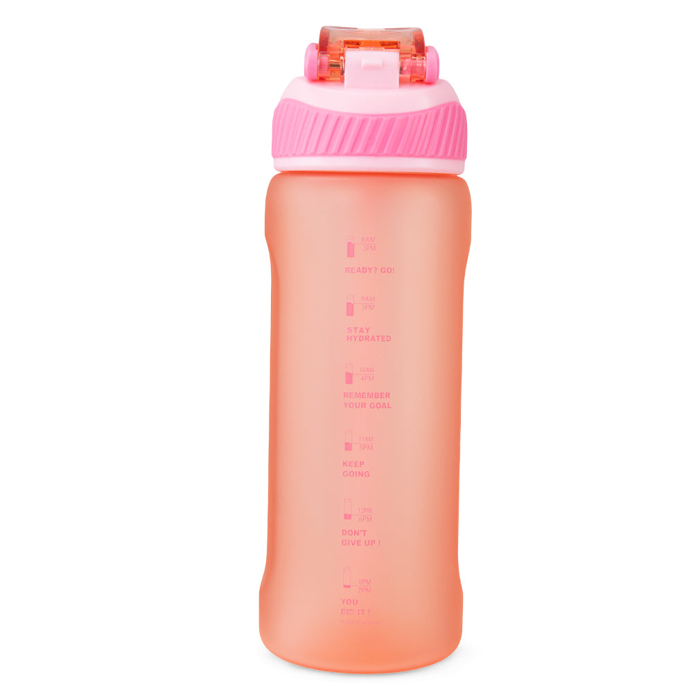 HYDROBREW Sip Switch Tritan Water Bottle 1000ml Leakproof, BPA Free, Straw & Spout Lid- Rose Silk