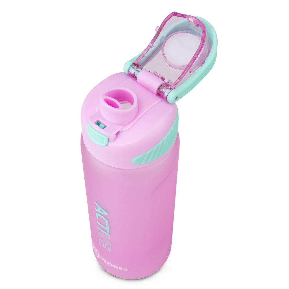 HYDROBREW Sip Switch Tritan Water Bottle 1000ml Leakproof, BPA Free, Straw & Spout Lid- Orchid Mist