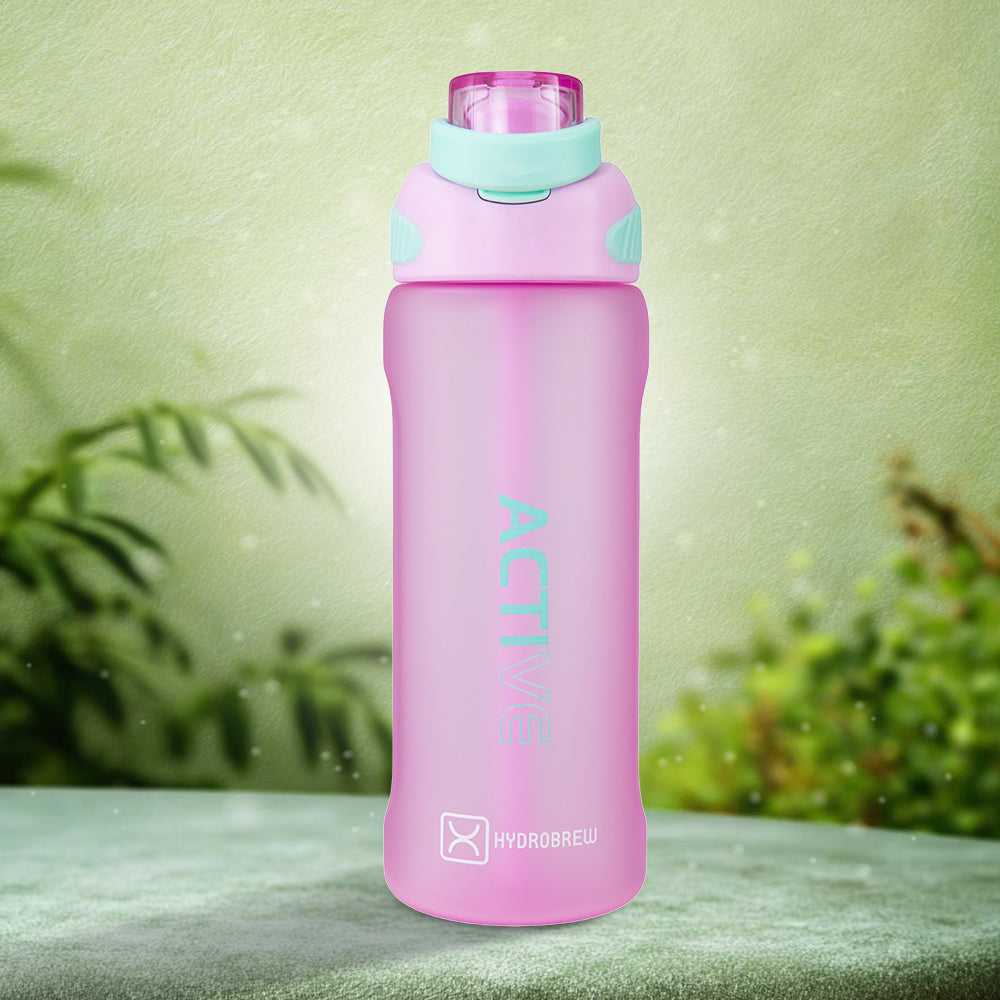 HYDROBREW Sip Switch Tritan Water Bottle 1000ml Leakproof, BPA Free, Straw & Spout Lid- Orchid Mist