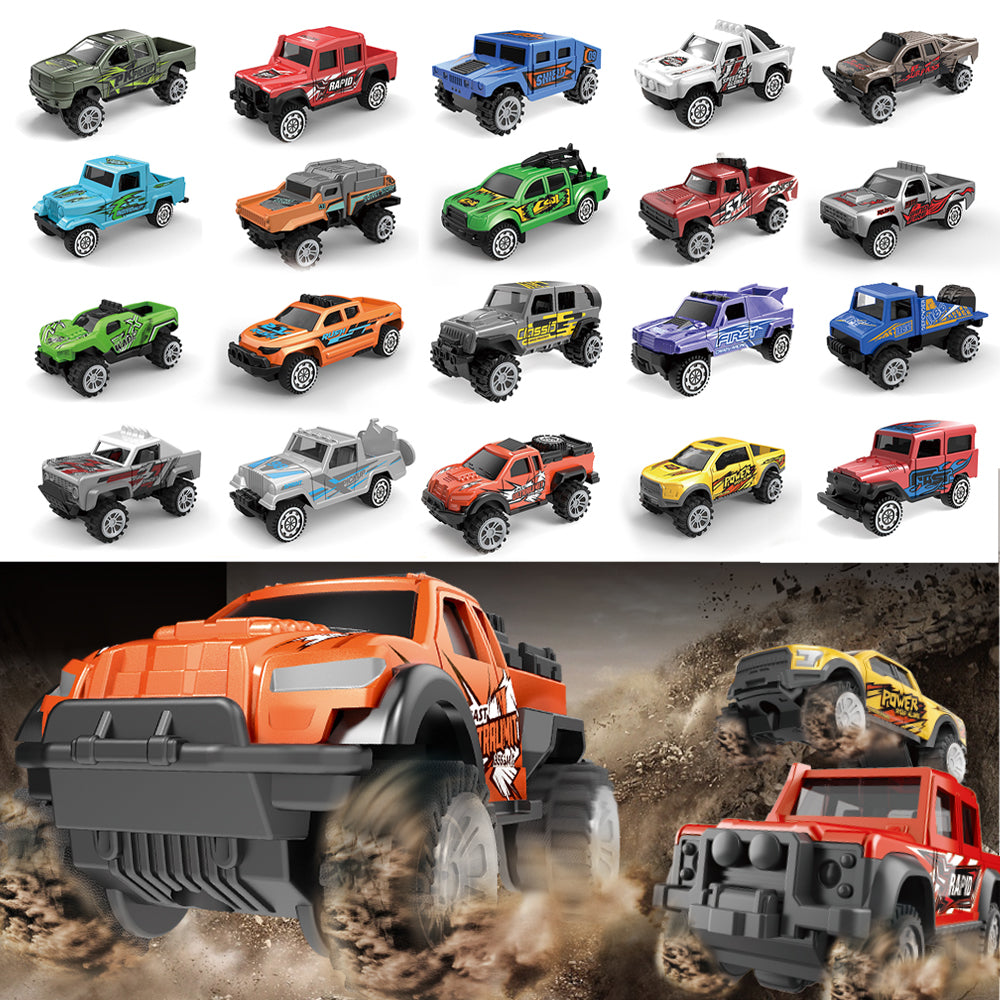 LITTLE STORY 10Pcs Slide Die Cast Graffiti Toy Car Set