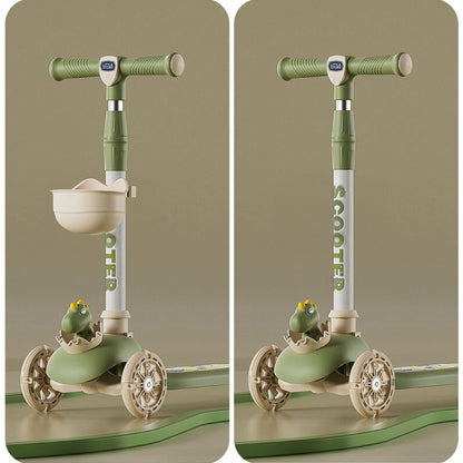 LITTLE STORY Kids Scooter & Ride on – Dinosaur Green