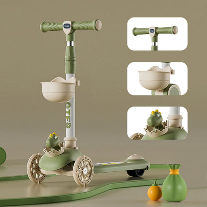 LITTLE STORY Kids Scooter & Ride on – Dinosaur Green