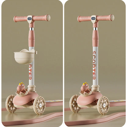 LITTLE STORY Kids Scooter & Ride on – Dinosaur Pink